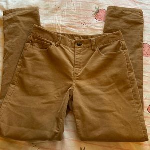 Mid waist Brown corduroy pants